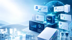 Digital regulatory technology interface visualization