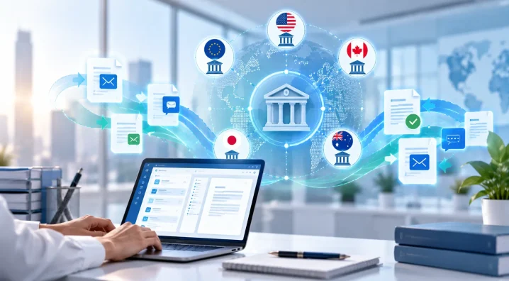 Global communication and data management interface